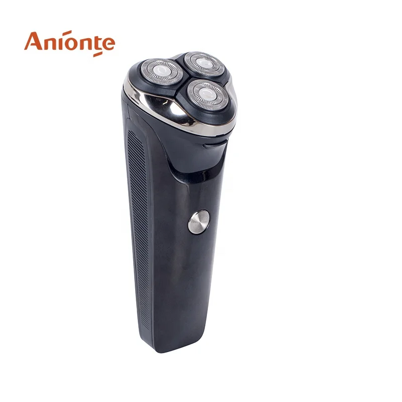 electric men shaver with three individually floating rotary heads