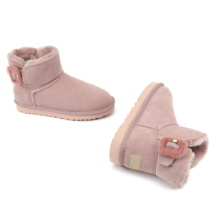 OEM Customized Factory 100% Australia sheepskin Casual Winter Snow Boot for Woman