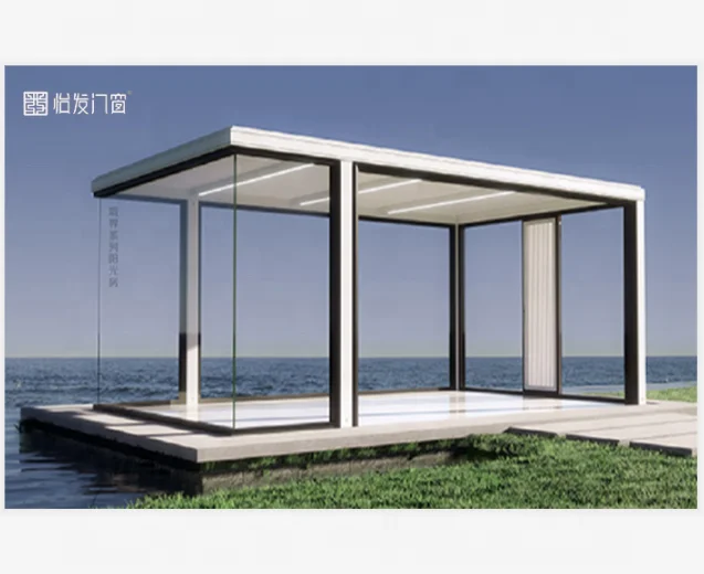 Солнечная комната из алюминиевого сплава на заказ, уличная терраса из закаленного стекла, вилла в европейском стиле, прозрачный затеняющий дом