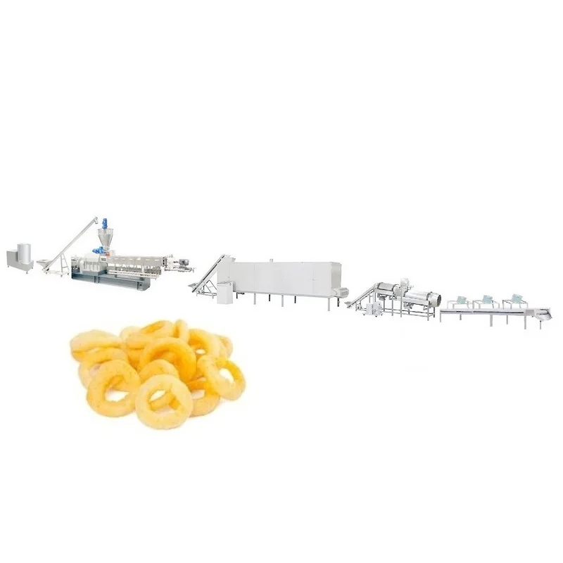 Double-screw extruder machine make for corn puffs chips and expand rice machine