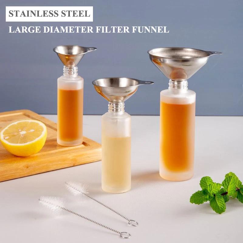 Factory supply metal funnel mini funnel kitchen oil liquid powder wine water funnels
