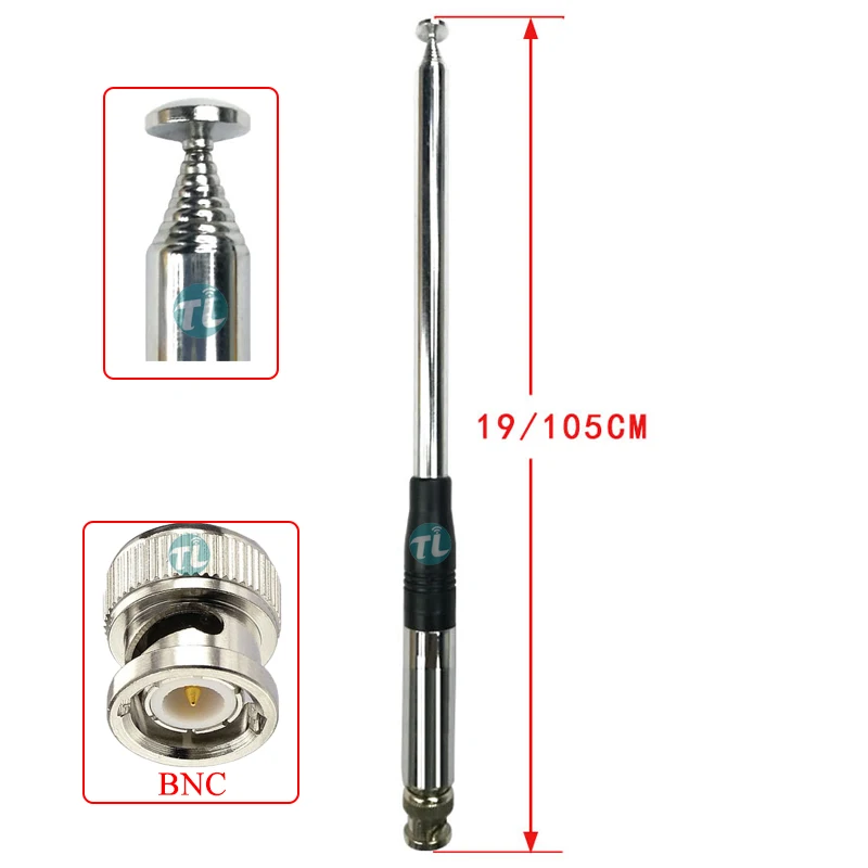 Portable Telescopic Antenna 144/430MHz V/U Walkie Talkie Amateur Antenna