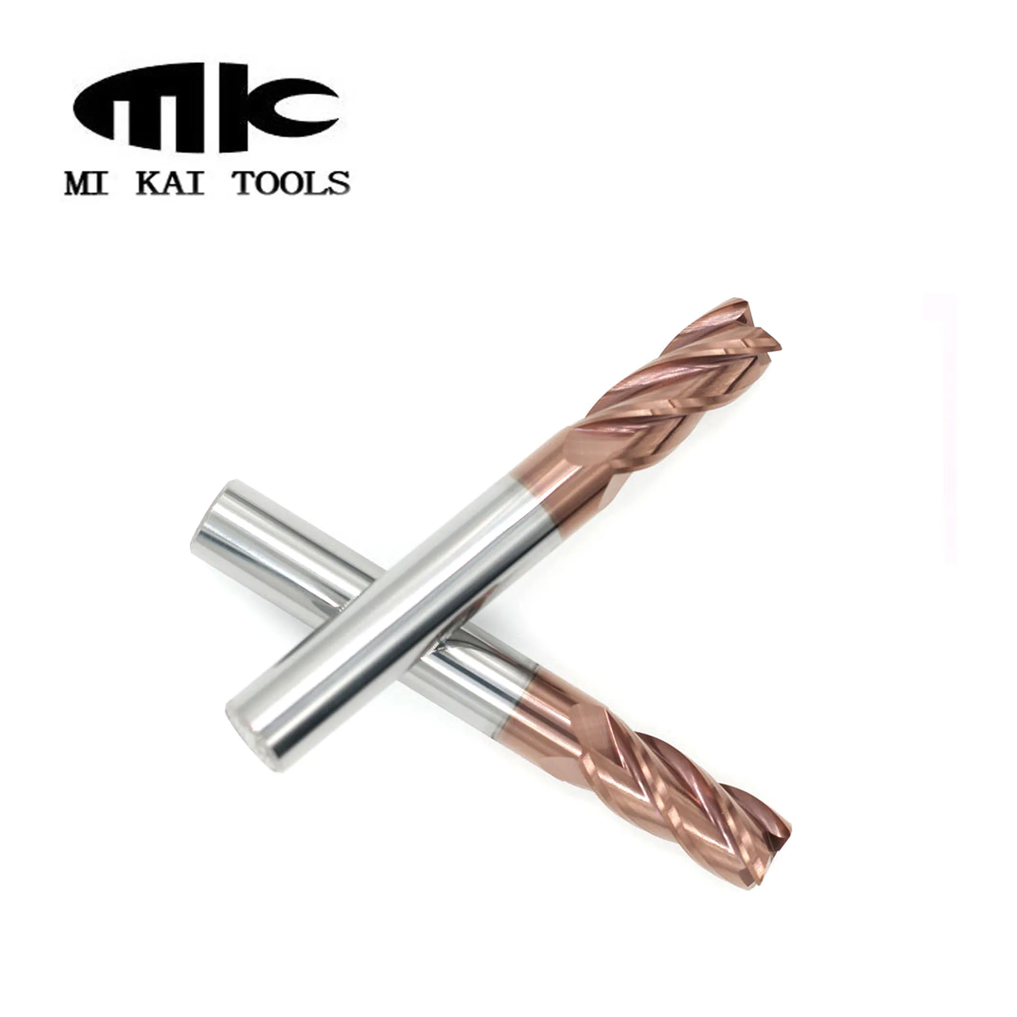 MK 10R0.5/1 0*25 * D10 75L карбида вольфрама с покрытием Алюминий фрезерные инструменты 4 флейты Угловой радиус Концевая