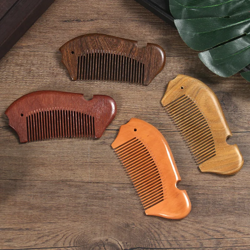 100% Wholesale High Quality Natural Sandal Wood Private Label Hair Comb For Wide Tooth Comb