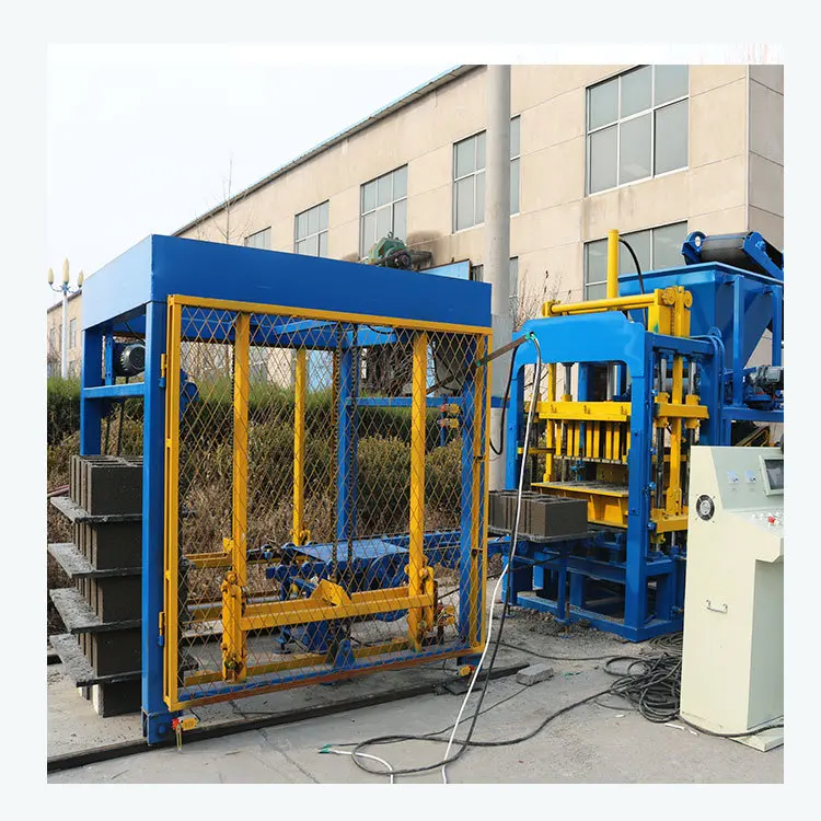 QT4-15D Hydraulic Pressure Cement Brick Production Line Hydraulic Hollow Making Machine Engine Produces Hydroform Concrete