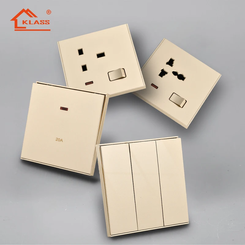 switch manufacturer BS Flame Resisted Wall Switch Modern Design PC FIame Resistant Material for house hotel office