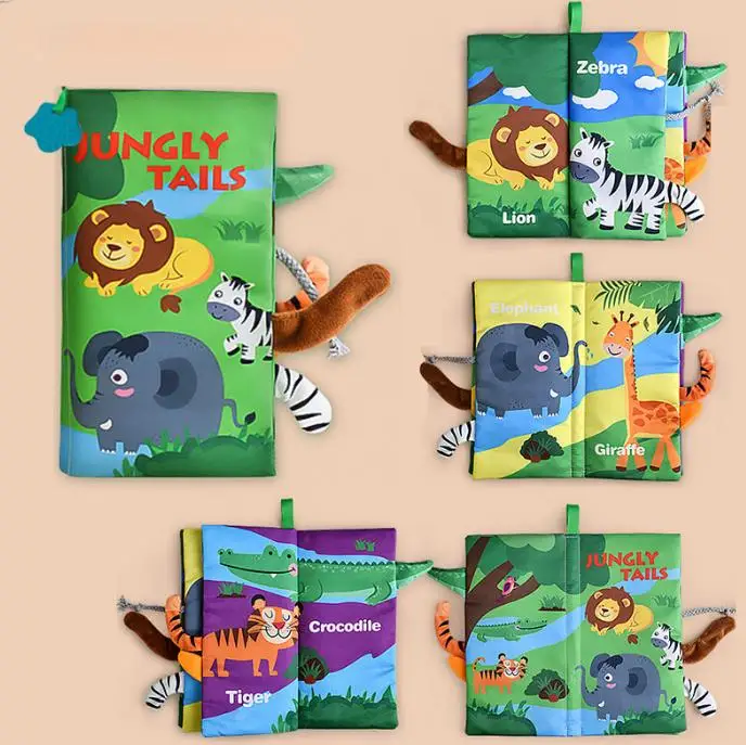 Baby Cloth Book Intelligence Development Soft Learning Cognize Reading Books for Baby Early Educational Toys