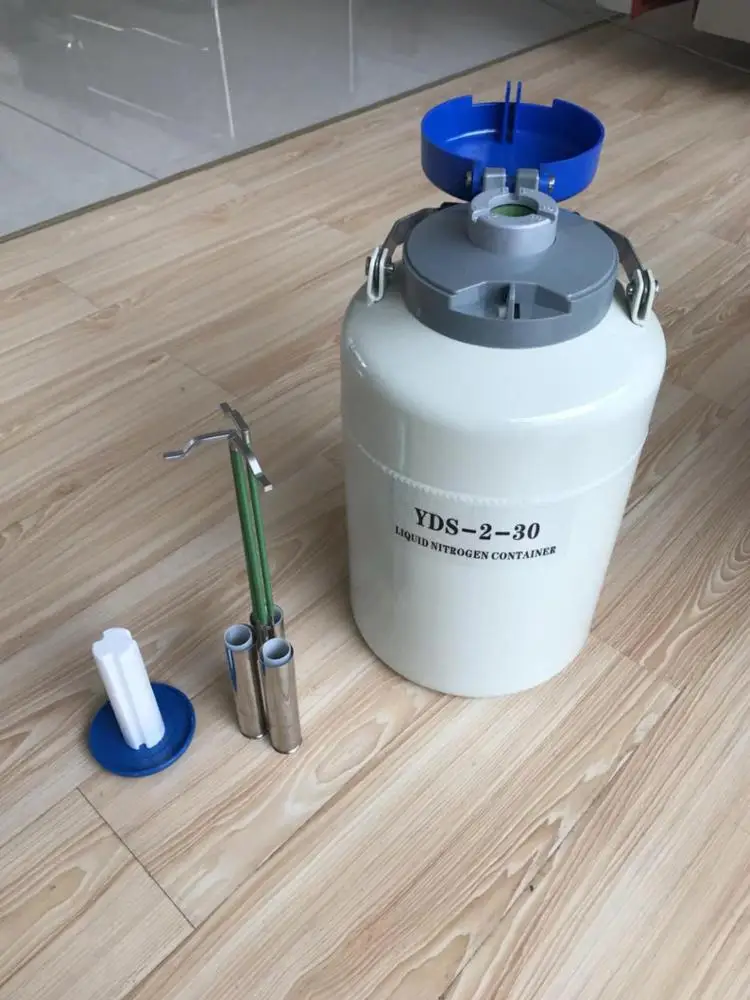 YDS-2-30 2L Small Capacity Liquid Nitrogen Dewar Flask Cryogenic Thermos For Insemination Artificial