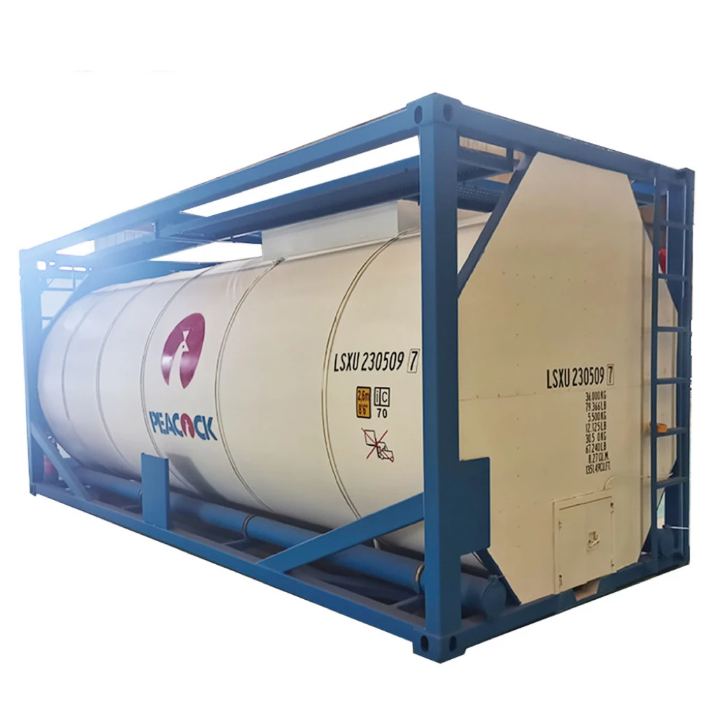 17.5 CBM 20 ft chemical tank container transport hydrochloric acid with ASME standard