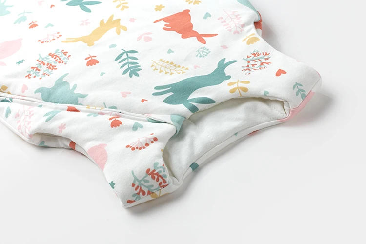 Новое поступление, 100% хлопковые стеганые спальные мешки SD004 для малышей, зимний детский спальный мешок без рукавов на молнии