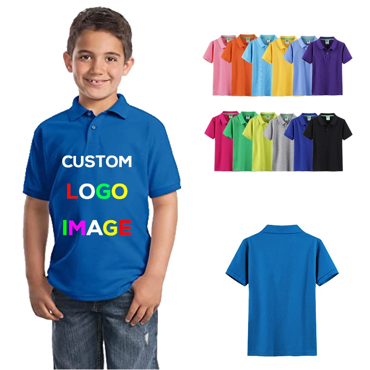 Factory OEM Design Wholesale School Badge Custom Boys and Girls Summer Kids School Uniforms Polo Shirts