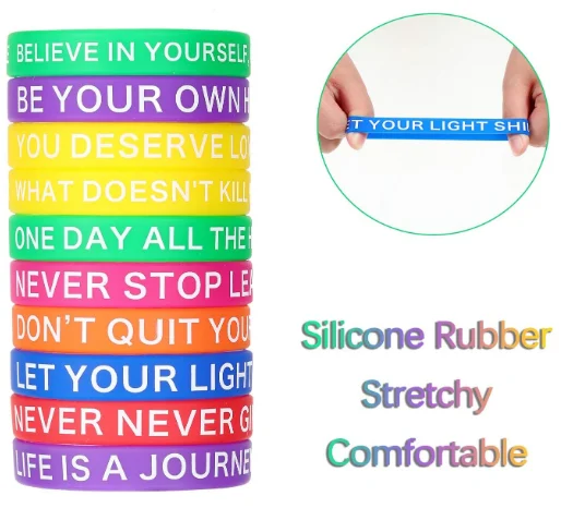 Customized Anti-Mosquito Silicone Wristband Rubber Round Baby Kids Mosquito Colored Inspirational WristbandsRepellent Bracelets