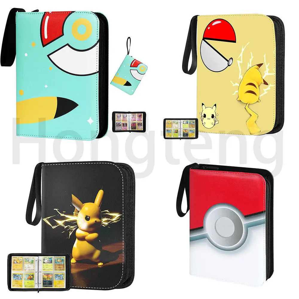 Hot Selling Pu Leather 4 9 Pocket Collection Map 400 900 P-oke-mon Verzamelmap Trading Card Album With Sleeves