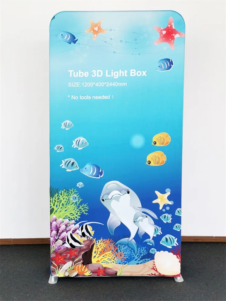 Портативный наружный рекламный односторонний алюминиевый светодиодный световой короб с подсветкой