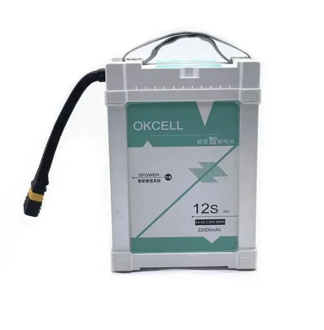OKCELL 12000 мАч/16000 /22000 44,4 В 12S LiPO Battery Burst 20C для сельскохозяйственной распылительной рамы дрона