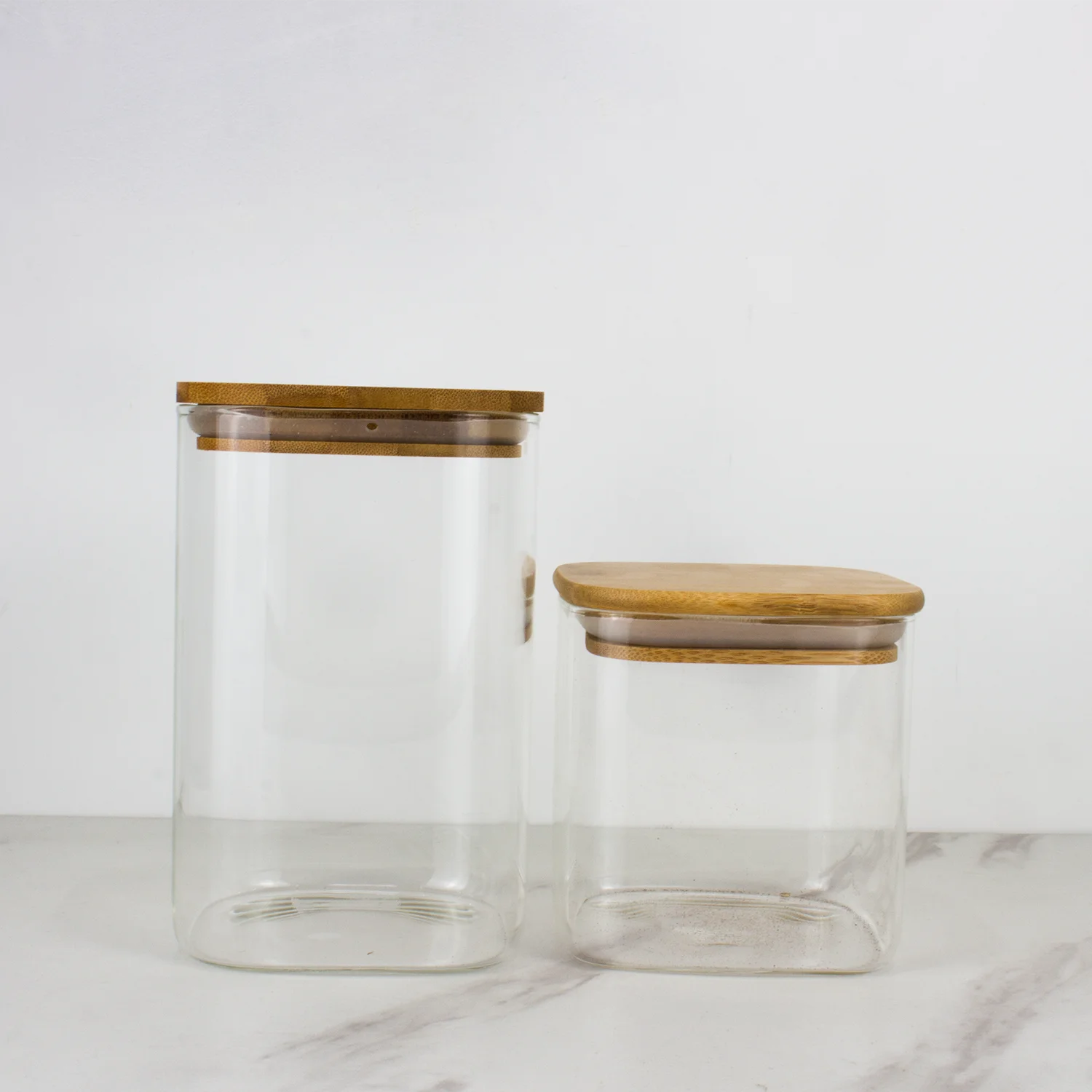 Wholesale Selling Eco-friendly kitchen storage glass jar use be candy coffee bulk food pasta