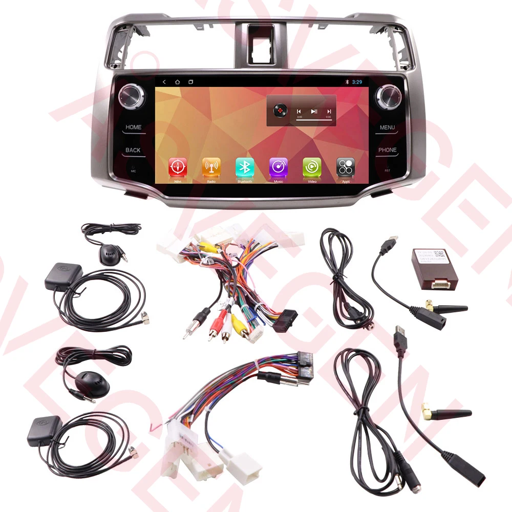  Горизонтальный экран Android 10 GPS навигации автомобиля DVD видео радио мультимедиа плеер для TOYOTA