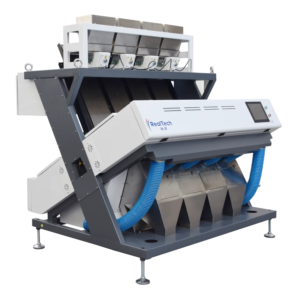 Multi-function 4 Chutes CCD Color Sorter Rice Millet Almond Hazelnut Oat Optical Sorting Machine