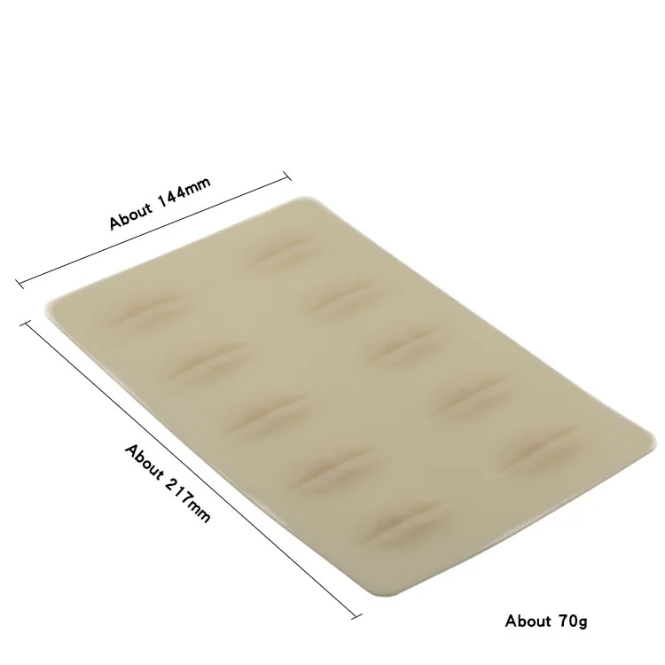 Silicone Microblading Permanent Makeup Skin Pad 3D Lip Practice Skin Tattoo Lip Skin