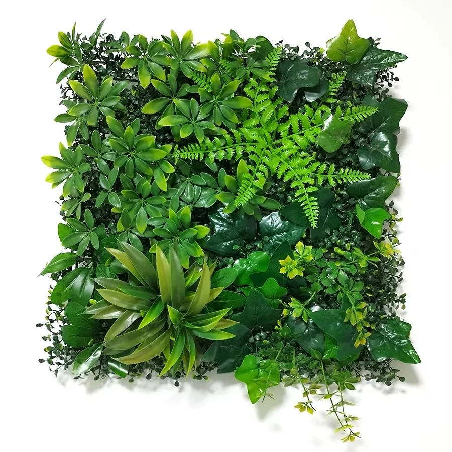 Artificial Grass Wall Panels Plastic Greenery Plant Wall Grass Artificial Grass Wall Backdrop For Home Restaurant Indoor Decor