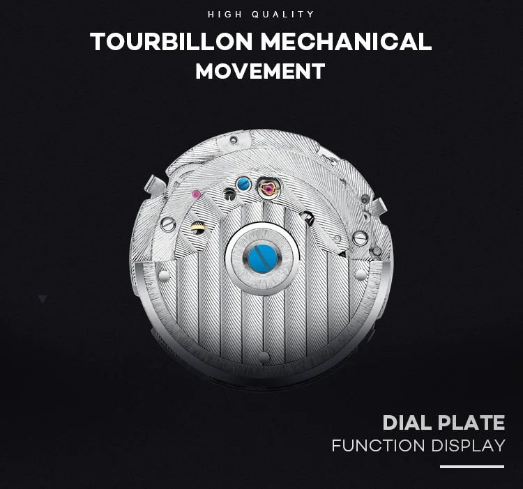 Factory Direct Wholesale Price Waterproof Automatic Skeleton  Watches Stainless Steel Strap Mechanical Men watch