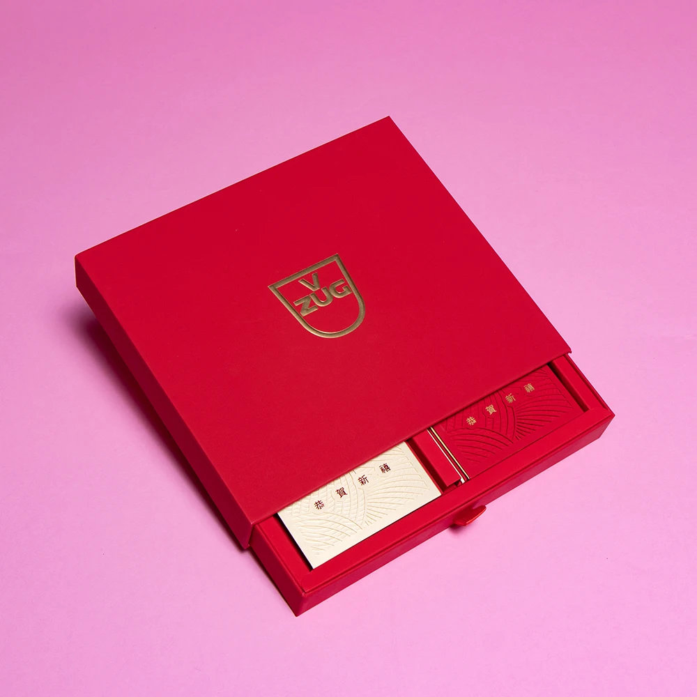 Custom CNY red packet printing with hot-stamping