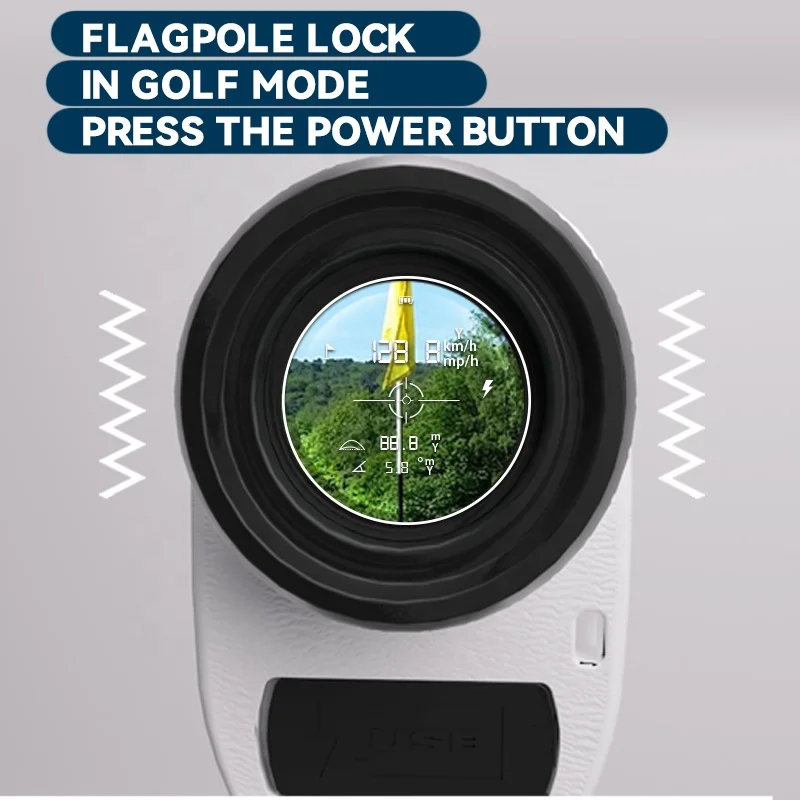 Wholesale 1000 Yards Golf Rangefinder Rechargeable Laser Range Finder With Measure Speed Slope Switch Flag Lock