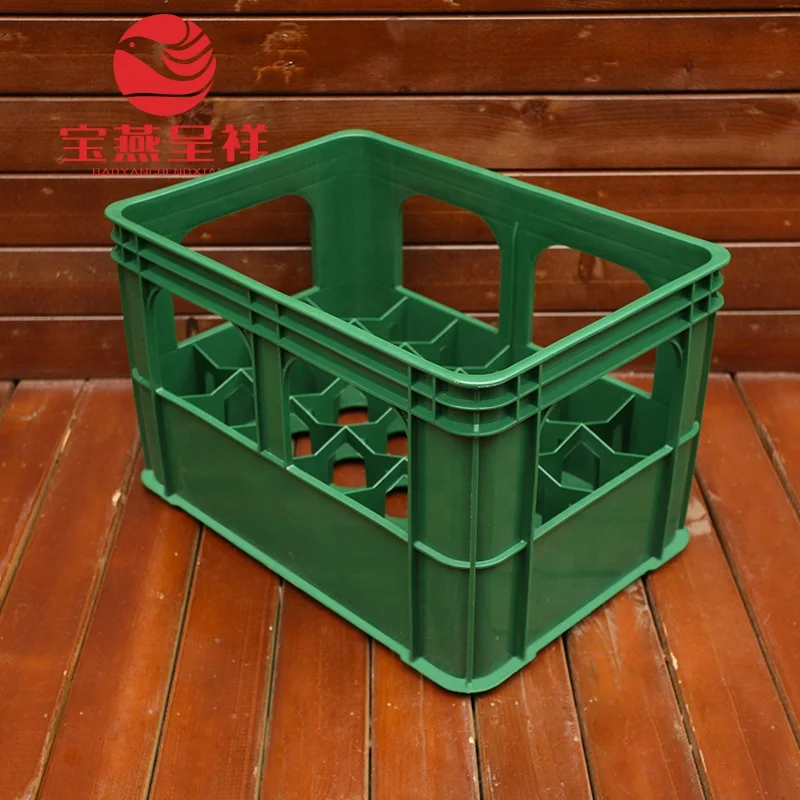 Factory Sale New 24 / 12 Bottles Plastic Beer / Beverage Crate With OEM Logo Acceptable