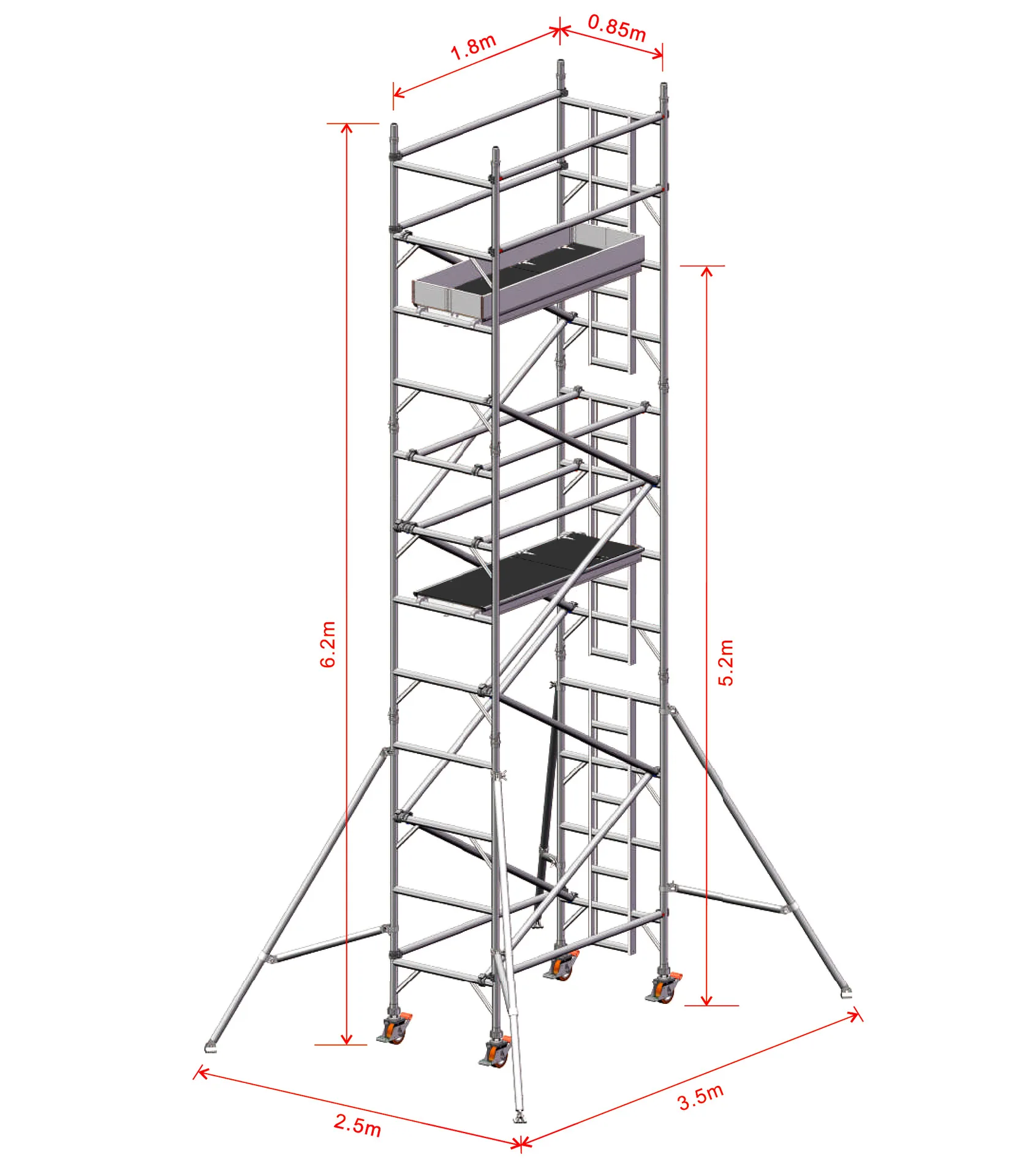SONGMAO Factory Wholesale  Scaffold Tower Ladders & Scaffoldings