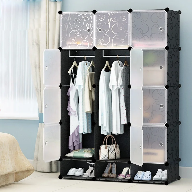 plastic wardrobe  Portable cabinet   Magic storage Organizer  DIY Home furniture  Factory outlet plastic cabinet