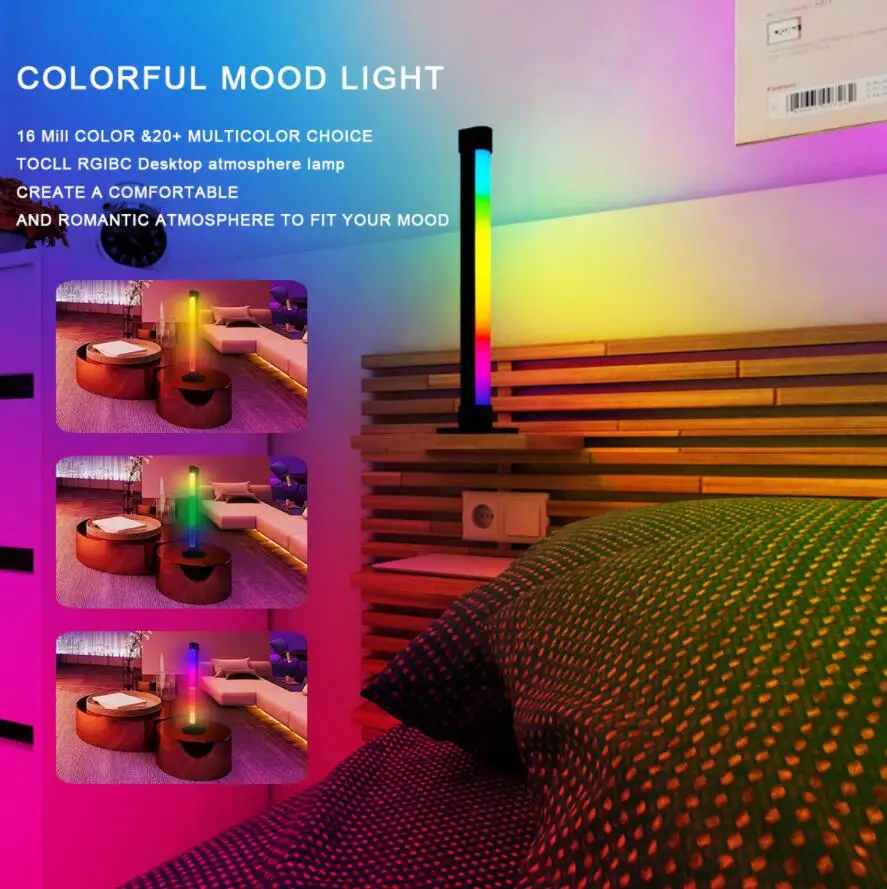 Game Rgb APP Music Lights Sound Control Bedroom Game Led Lamp Bar Gaming PC TV Car Desktop Atmosphere Light Music Rhythm Lights