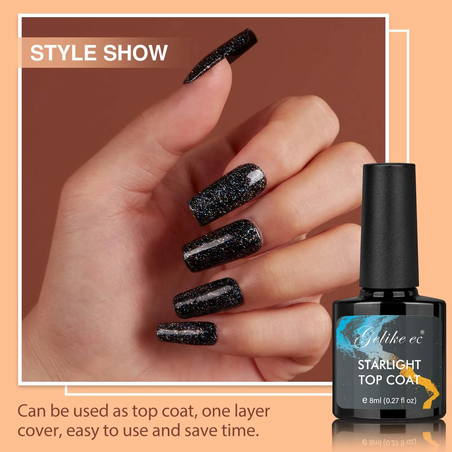 nail gel Manufacture rhema free uv gel top coat high gloss no wipe top coat non hema high gloss finish gel top no hema
