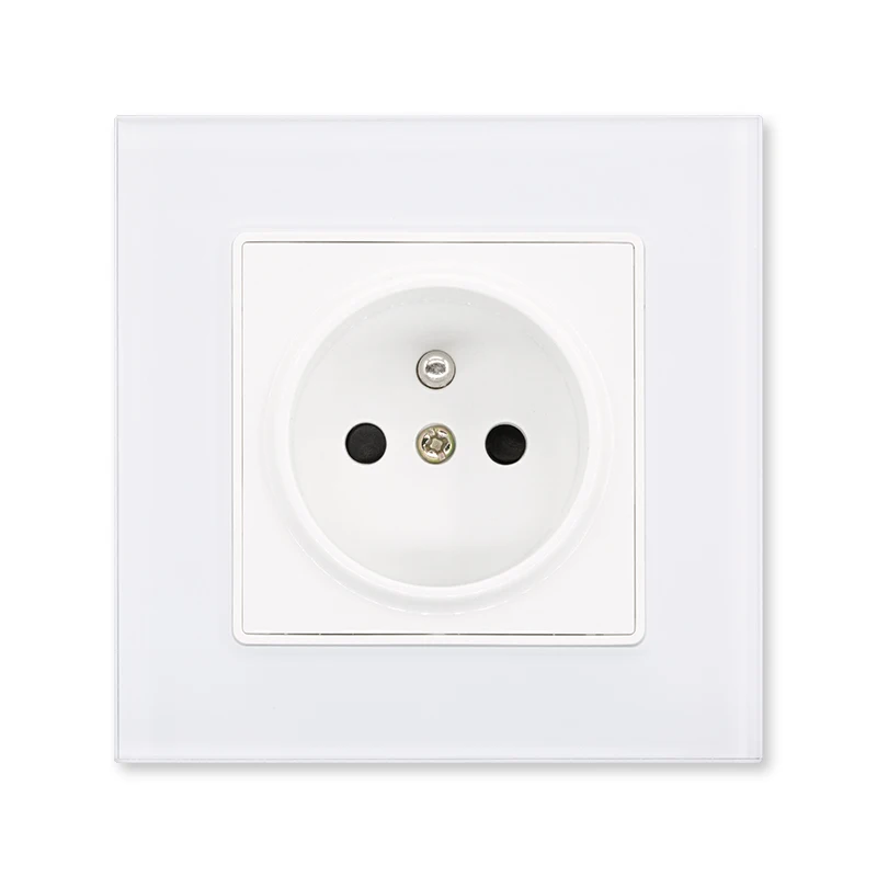 WOSOM High Quality TKFU-1 1Gang Socket with 2USB-FR french wall switch socket