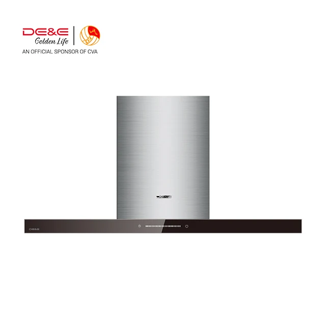 HT9018  Cooker Hood DE&E Kitchen Extractor Wall Mounted Range Hood Chimney