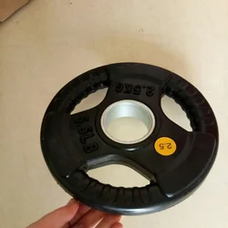 Rubber gym weightlifting barbell plate weight disc plate for gym exercise or competition