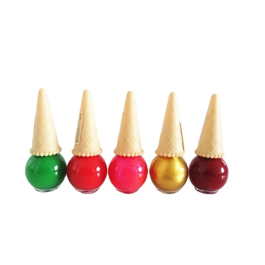 OEM Garson Ice-cream Cone Shape Miss Candy Color Long Lasting Nature Nail Polish