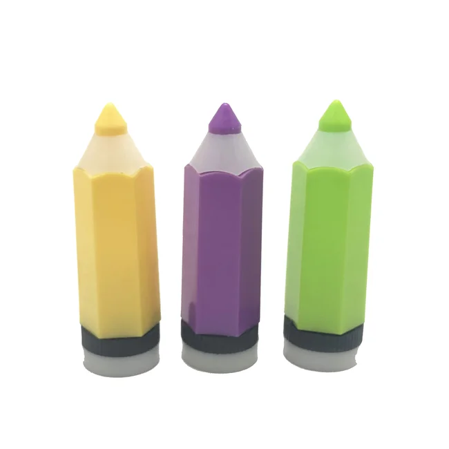 Factory cheap Pencil shape model Single hole  high quality plastic pencil sharpener for kids