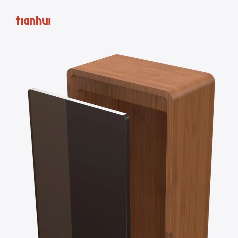 natural storage box acrylic lid stash box