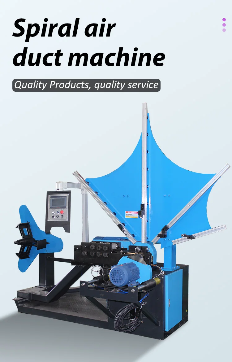 Round Duct Spiral Making Machine For Duct Machines Equipment