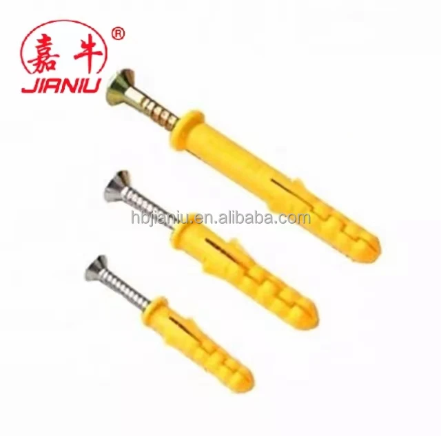 Expansion Plastic Anchor Nylon Frame Fixing Wall Screw Anchor Nylon Anchor Screws