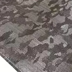 Yellow and black camouflage pattern carbon fiber cloth aryl carbon mixed kevlar jacquard braided multi-color optional