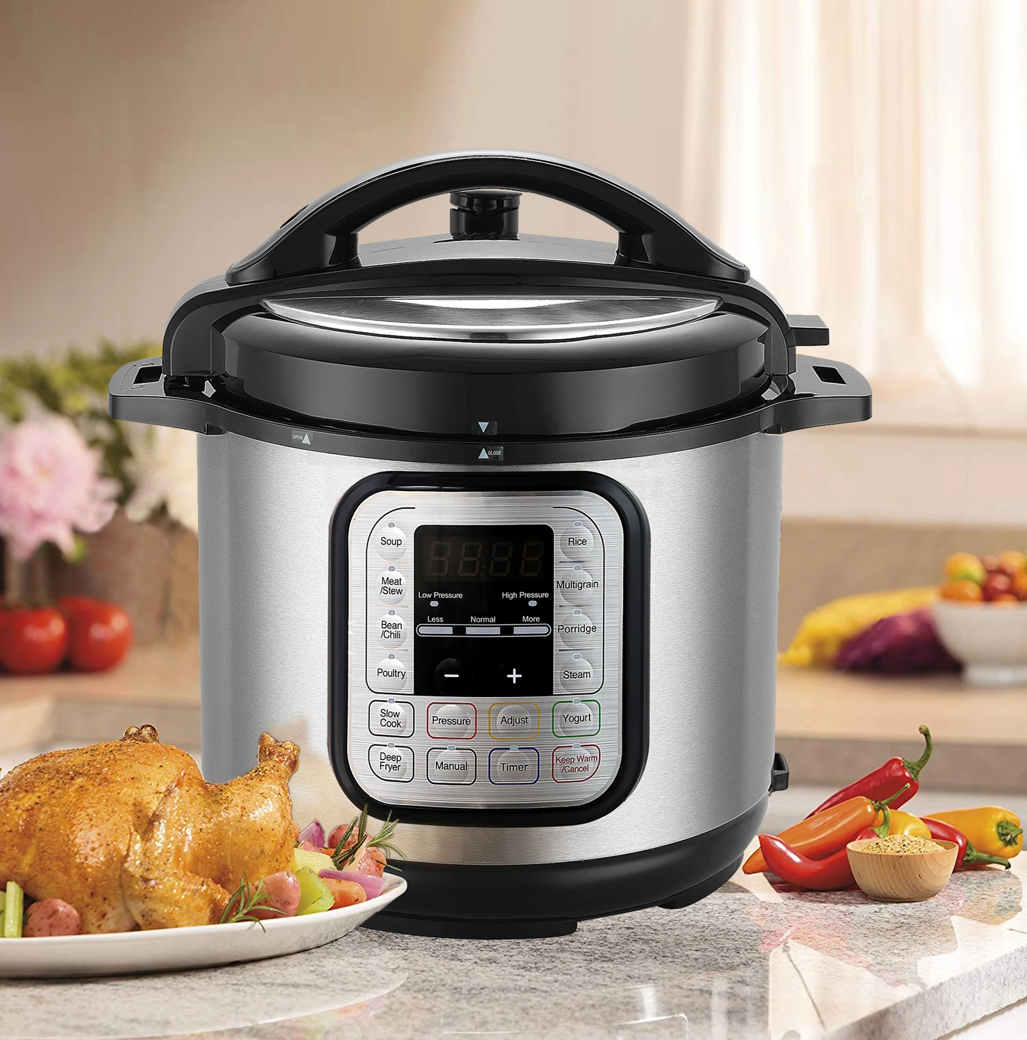 10 in 1  multi cooker digital  pressure cooker stainless steel electric slow cooker