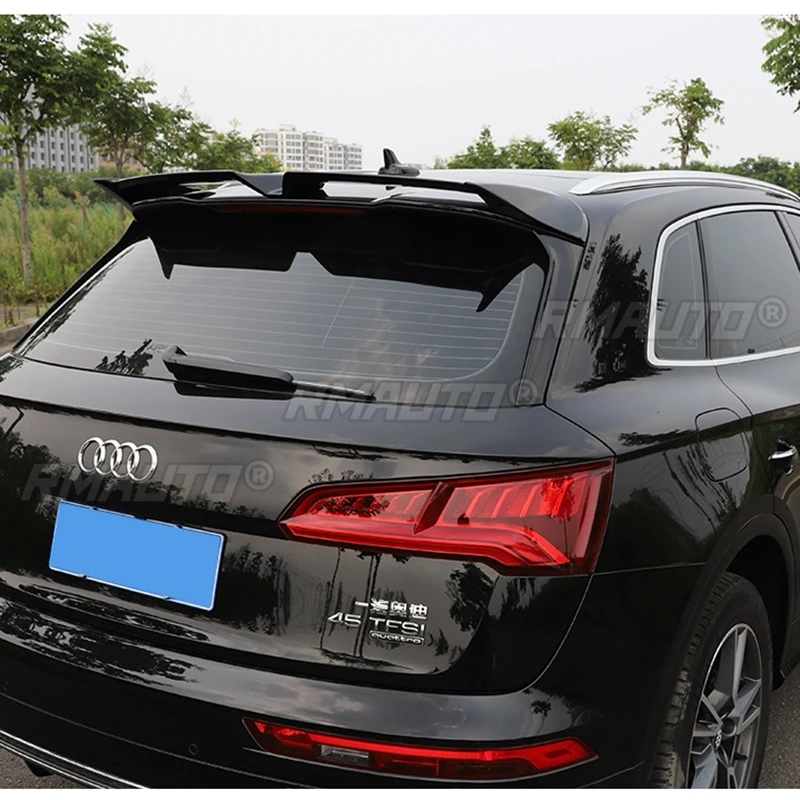 Для Audi q5 2019-2020 Высокое качество ABS пластик Неокрашенный цвет задний спойлер крыло крышка багажника Стайлинг автомобиля