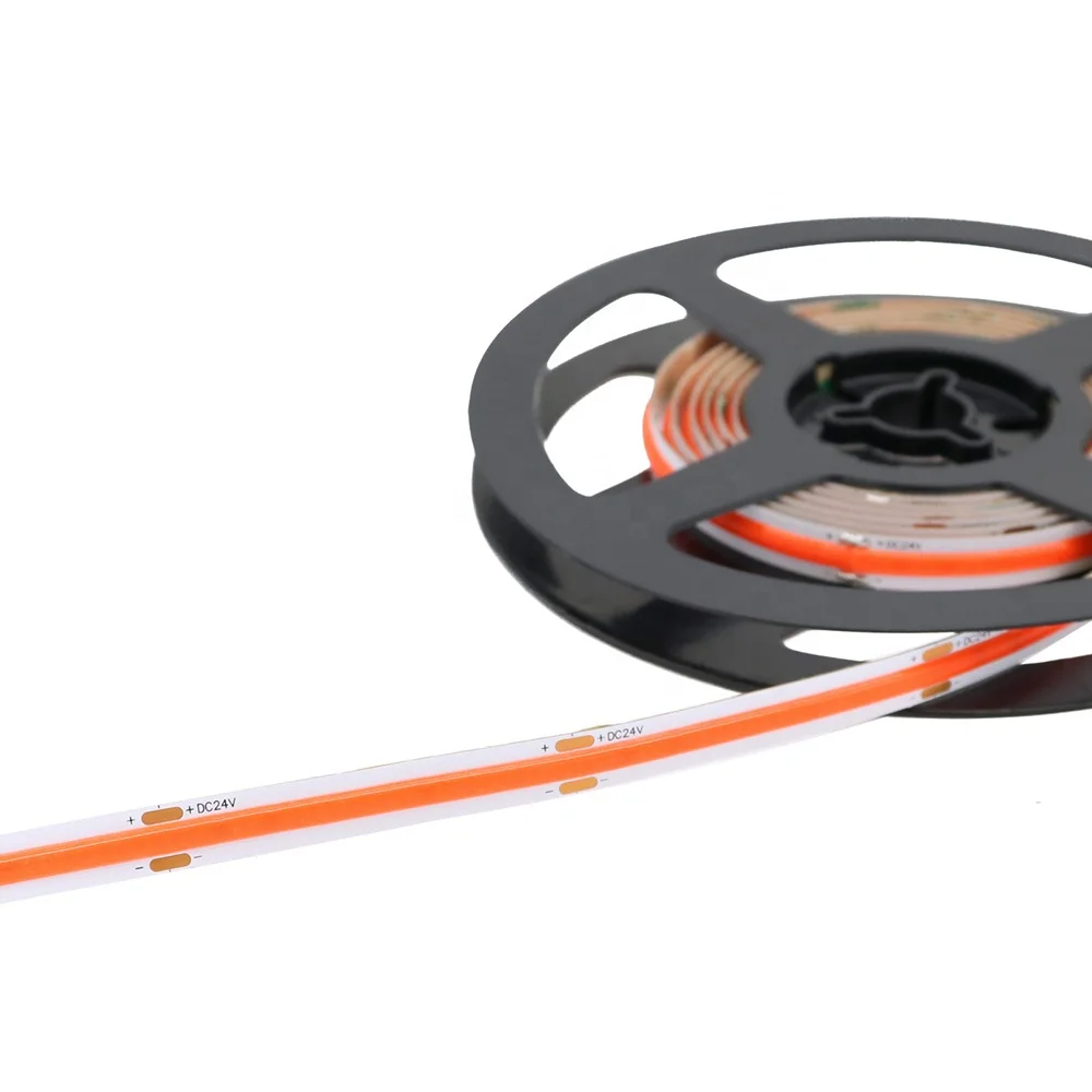 Factory Sale Directly LED flexilable Strip 480chips 8mm PCB Pink Color Dotless in LED aluminium profile led COB strip light