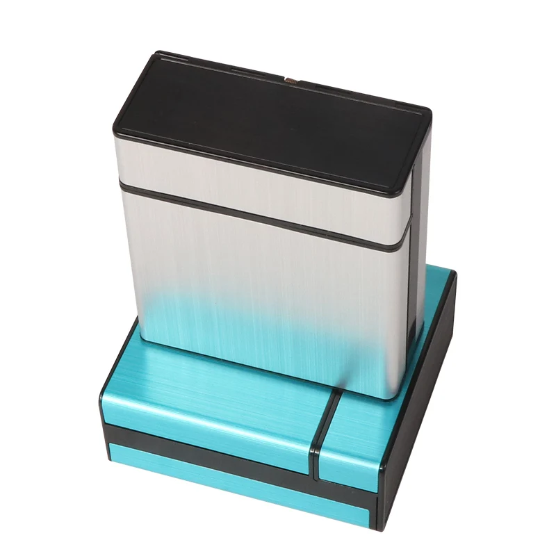 FuTeng Wholesale Custom Logo Cigarette Case Box Storage 40pcs Cigarettes Portable Tobacco Cases Smoking Box Accessories Gift