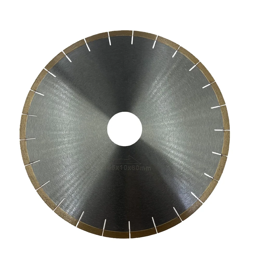 14 inch 10mm height silver brazed diamond saw blade for cutting marble