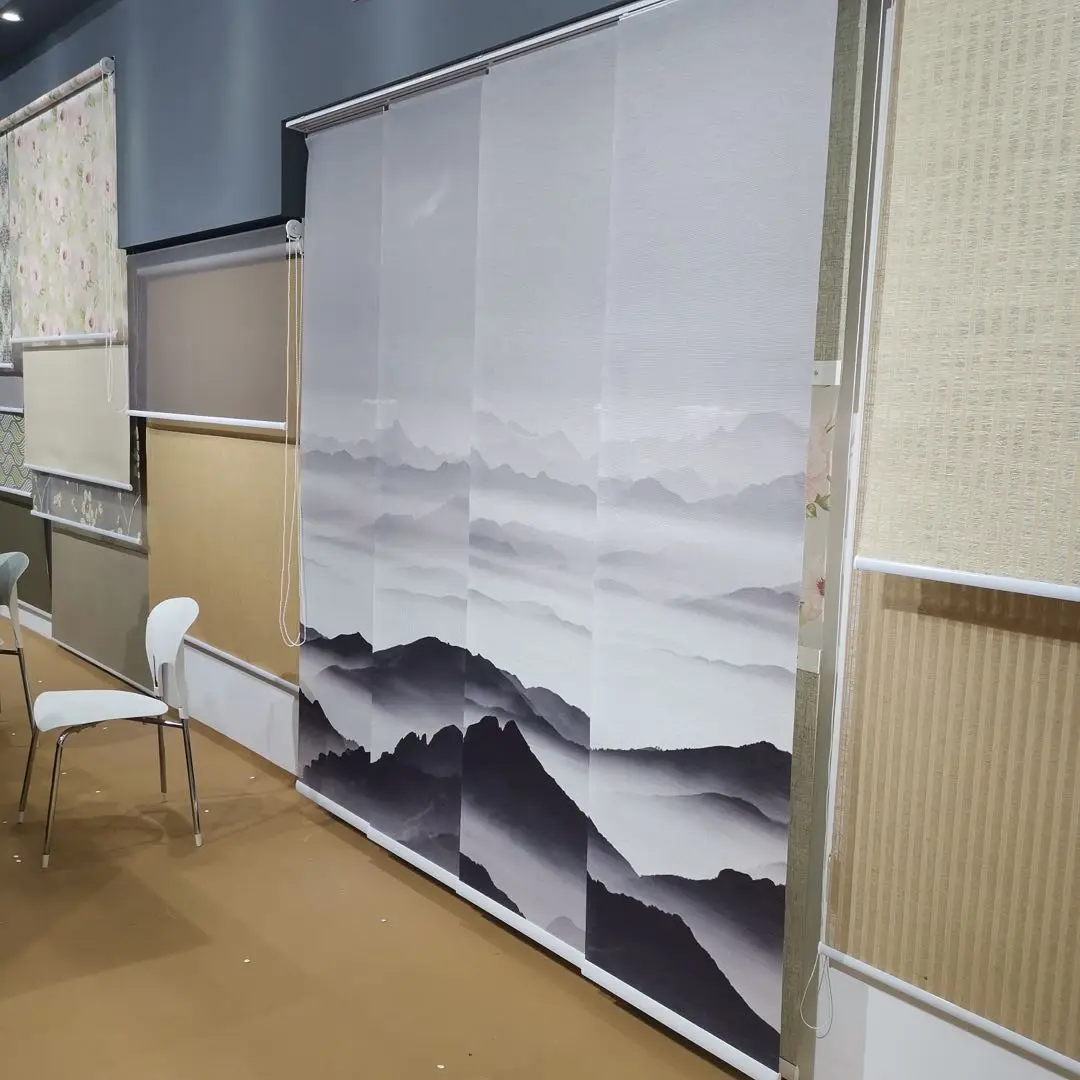 Простые бумажные джутовые тканевые шторы/жалюзи/оттенки/оконные вешалки декорированные в офисе/комнате