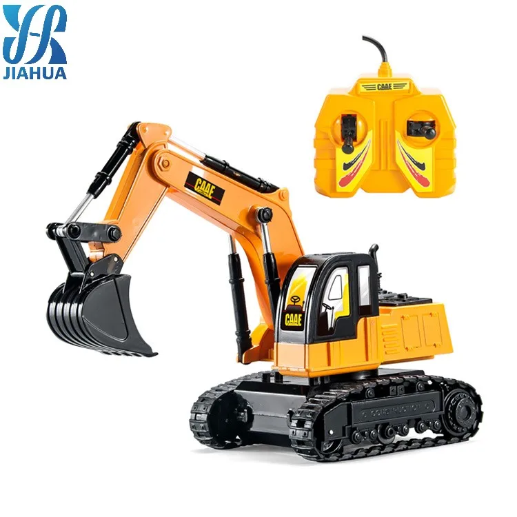 Wire controlled 1/36scale 4 Channels 2.4GHz hydraulic Excavation Engineering Vehicle RC Excavator Toys