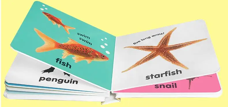 Детская картонная книга с принтом на заказ Книга в твердом переплете