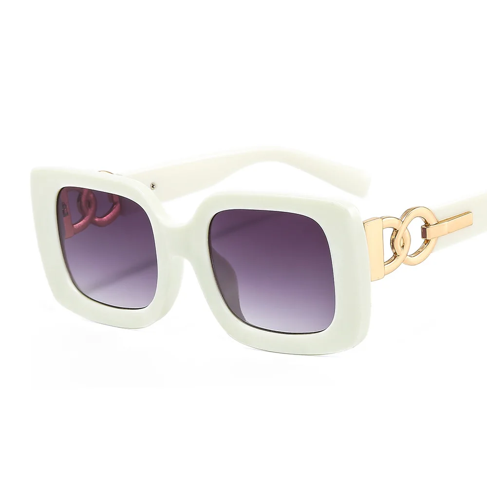 Vintage Big Frame Sun Glasses Women Sun Shades Square Eyewear 2022 Luxury Fashion Oversize Sunglasses